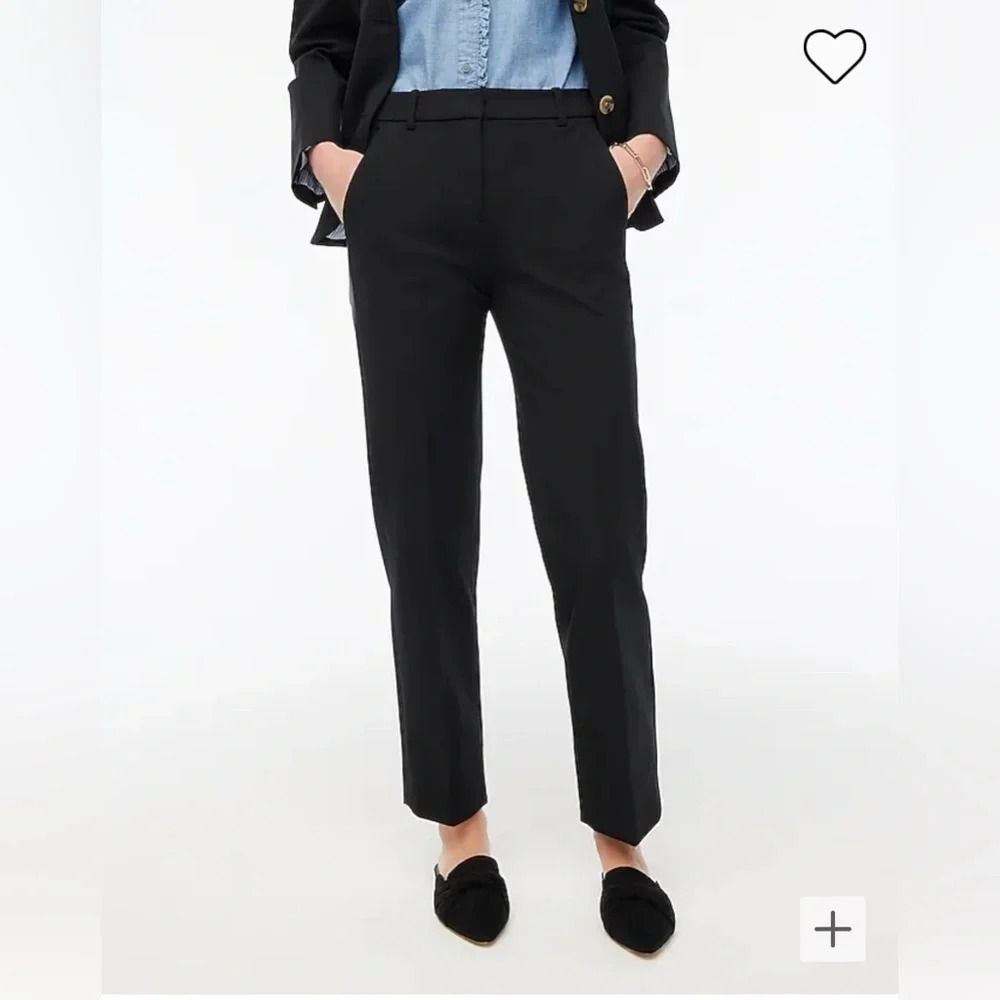 J CREW Kallie Straight Leg Pant, NWT, Size 8P, Black